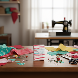 Ilan Polka Dot Fabric 100x150cm White <b>Red</b> Dots Craft <b>Material</b> - Product Image 3