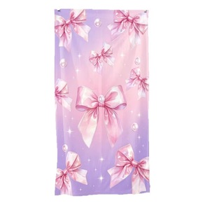 Serviette de plage en microfibre imprimée motif léopard rose et nœud aquarelle, légère, résistante à la décoloration, surdimensionnée, séchage rapide, sans sable - Product Image 6