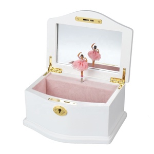 Scatola <span class=keywords><strong>Portagioie</strong></span> Musicale di Lusso Personalizzata Rosa, Nuovo <span class=keywords><strong>Design</strong></span> a Forma di Cavallo da Giostra, Scatola Musicale in Legno con Manovella - Product Image 4