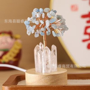 Árbol de Cristal con Luz Nocturna, Adorno Hecho a Mano de 6 cm para Decoración del Año Nuevo Chino - Product Image 3