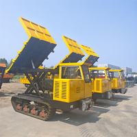 Bestseller 5 Tonnen Mini Rubber Crawler Dumper Farm Diesel High Tip Dumper mit Hub funktion Tracked Loader Core Motor Motor