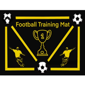 Tapis d'entraînement de football portable en caoutchouc, utilisation en intérieur, taille et couleur personnalisables, durable, antidérapant, facile à transporter, améliore la vitesse MD - Product Image 1