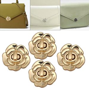 Fancyes Pcs Bag Twist Locks Bag Closure Hardware <b>Metal</b> Handbag Lock Purse Clasp Fastening Buckle For <b>Wallet</b> Clutch Handbag Gold - Product Image 4