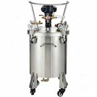 Pot de peinture à agitation automatique XFHVLP, réservoir sous pression 43,5 PSI en acier inoxydable pour pulvérisation automobile, mobilier et métal