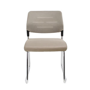Chaise de bureau à dossier bas en métal et tissu, sans accoudoirs, pour salle de réunion et formation, prix de gros abordable - Product Image 5