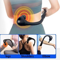 Martillo de masaje de mano inalámbrico multifuncional portátil, 5 velocidades, cuatro cabezales para cuerpo, cuello, cara, brazo, pecho, aplicación de mano