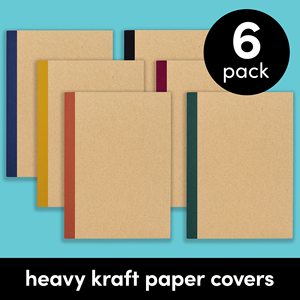 120 páginas papel rayado universitario, tamaño (8x5,75 pulgadas) suministros para el hogar, la Oficina y la escuela cuaderno de composición diarios - Product Image 3