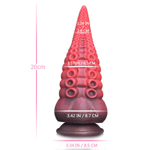 Realistic Lifelike Octopus Silicone Dildo Huge Anal Plug with Strong Suction Cup Luminous Monster Butt Plug for Women - Product Image 3