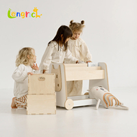 Meuble de rangement moderne en bois pour jouets et livres avec 3 étagères pour chambre d'enfant, salon, maternelle et école