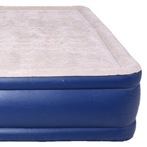 เตียงนอนแคมป์ปิ้งที่นอนลมเป่าลม 200x150x40 ซม. พับอัตโนมัติทรงสี่เหลี่ยมผืนผ้าสำหรับนอนกลางแจ้ง PVC ทุกฤดู - Product Image 5