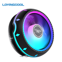 Refroidisseur de processeur LOVINGCOOL LC-65 RGB avec roulement hydraulique, ventilateur silencieux, refroidisseur d'air arc-en-ciel pour Intel LGA 115X 1200 1700 AMD AM4 AM5