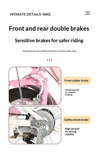 <span class=keywords><strong>Bicicletta</strong></span> Portatile Ultra Leggera da 22 Pollici per Adulti, Mini Bici a Due Posti, Monovelocità, Freno a V Doppio, Forcella in Acciaio, Genitore-Figlio, Tianjin - Product Image 5