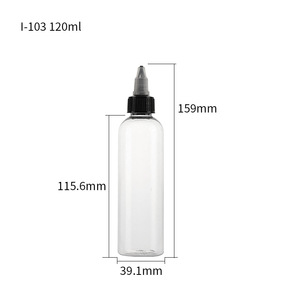 Ecannal 120ml 4oz flacon compte-gouttes en plastique PET avec bouchon torsadé pour le soin des <span class=keywords><strong>cheveux</strong></span> Pigment Pet oreille gouttes <span class=keywords><strong>Gel</strong></span> d'huile liquide - Product Image 2