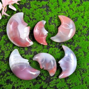 Venta al por mayor de lunas de cristal natural talladas a mano, lunas de cornalina, lunas de ágata roja para regalo. - Product Image 6