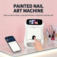 Mesin Printer Kuku Pintar All-in-One 3D Otomatis Penuh untuk Pola Seni Kuku, Lampu Kuku, dan Printer Kuku untuk Salon Kuku