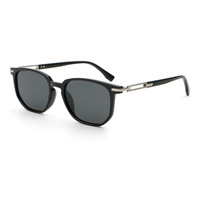 Lunettes de soleil tendance OEM ODM en TR et TAC, style acétate, monture carrée, branches en propionate, unisexe, protection UV400, personnalisables avec logo