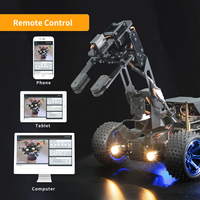 PiCar Pro Smart Robot Car Kit 2-in-1 Mobil Robot 4WD dengan Lengan Robot 4-DOF untuk Raspberry Pi
