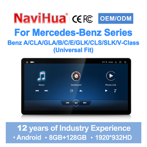 Navihua pour <span class=keywords><strong>Mercedes</strong></span> Benz C/Cla/Gla/B/E/<span class=keywords><strong>Glk</strong></span>/Cls/Slk/V-Class Nouvelle mise à niveau 13,3 pouces <span class=keywords><strong>Autoradio</strong></span> Android GPS DSP Auto Stéréo Carplay - Product Image 1