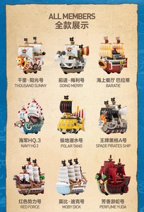 La Grande Ligne Série Modèle Véhicule Figurine Boîte Aveugle Cadeau Tendance Mode Jouet Luffy Bateau Pirate Mille Ensoleillé Allez Merry - Product Image 3