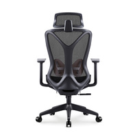 Soutien lombaire en maille intégrale Accoudoir 3D exécutif Hauteur réglable Dossier haut Chaises de bureau d'ordinateur Chaise de bureau ergonomique