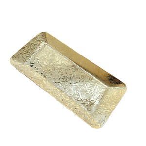 Plato para Toallas de Acero Inoxidable, Estilo Hotelero de Alta Gama, para Servir Toallitas Húmedas, Rectangular, Dorado, Pequeño, Bandeja de Servicio, Vajilla, Estilo Chino Nuevo - Product Image 5