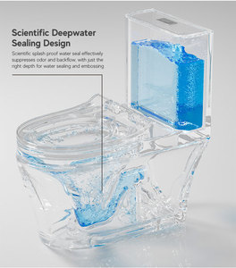 Ethiopia popolare Golden Dragon water closet S-trap monopezzo wc quadrato quadrato <span class=keywords><strong>set</strong></span> di articoli <span class=keywords><strong>sanitari</strong></span> di colore bianco - Product Image 6