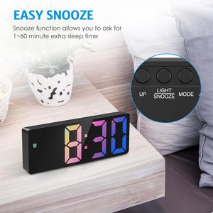 Custom Digital <b>Led</b> Alarm <b>Clock</b> Mirror <b>Clocks</b> Smart Electric <b>Led</b> Alarm <b>Clock</b> for Home - Product Image 4