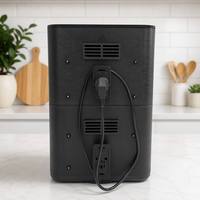 Nouvel arrivage : Ensemble de friteuses à air électroniques à LED avec paniers amovibles, 6L+6L, sans huile, 2800W, chauffe rapide, compatible OEM, outil alimentaire sûr