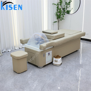 Poltrona Lavatesta 2026 dal Design Moderno con Massaggio Piedi, Sollevamento Schienale, Lettino Pedicure e Spa per la Testa, con Vaporizzatore - Product Image 2