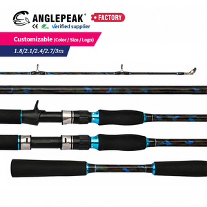 Canne à pêche en eau douce 180cm 210cm 240cm 270cm 300cm XH en fibre de carbone pour la pêche au lancer et au spinning, idéale pour la pêche au bar et au poisson-chat - Product Image 1