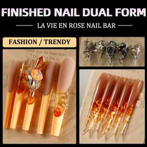 Private Label 140pcs Clear French Coffin <b>Nail</b> Dual Forms Boxed Gel <b>Extension</b> Mold Tips for Salon - Product Image 2