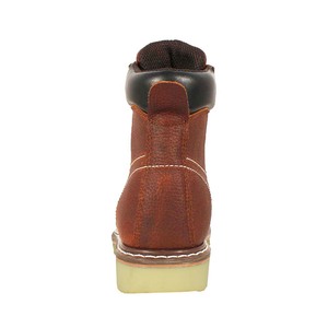 Bottes de sécurité professionnelles unisexe en cuir pleine fleur de vache, coupe haute, avec embout en acier Goodyear et protection du pouce, pour l'industrie - Product Image 5