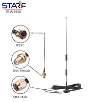 Antenne à double bobine à base magnétique 915 MHz LTE GSM Lora omnidirectionnelle NB avec ventouse