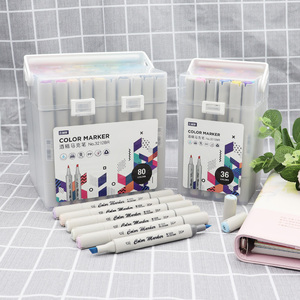 Set <span class=keywords><strong>di</strong></span> 24 <span class=keywords><strong>Pennarelli</strong></span> Permanenti per Tessuti STA, Punta Morbida, Vendita Diretta dalla Fabbrica, Set <span class=keywords><strong>di</strong></span> <span class=keywords><strong>Pennarelli</strong></span> <span class=keywords><strong>a</strong></span> <span class=keywords><strong>Base</strong></span> Alcolica - Product Image 2