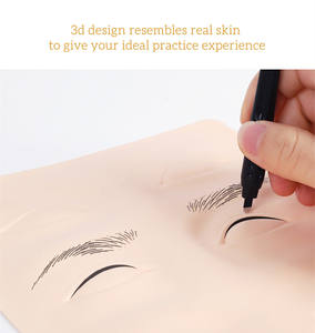 Emma Silicone Sopracciglio Permanente di Trucco Degli Occhi Sintetica In Bianco Pelle Pratica Del Tatuaggio Pelle di Pratica - Product Image 2