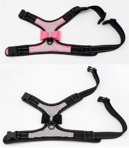 Kingtale Entrega Rápida Arnês Do Cão e Trela Cristal De Luxo Dazzling Espumante Personalizado Strass Bling Nylon <span class=keywords><strong>Dog</strong></span> Vest - Product Image 5