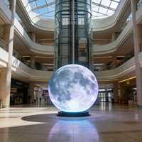 Pantalla LED Esférica de 360 Grados a Todo Color de 1m, 1.5m, 2m, 3m, Globo LED Irregular para Animación en Ascensores