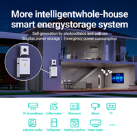 PISEN 36v Batterie Générateur Électrique Portable Système D'énergie Solaire 5kw avec Éoliennes