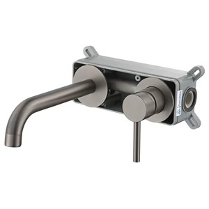 <span class=keywords><strong>Mitigeur</strong></span> de lavabo <span class=keywords><strong>mural</strong></span> encastré moderne à poignée unique en SUS304, nouveau style, avec cartouche céramique pour salle de bain - Product Image 5