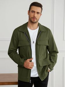 <span class=keywords><strong>Giacca</strong></span> da campo <span class=keywords><strong>giacca</strong></span> da campo in cotone <span class=keywords><strong>Beige</strong></span> tinta unita <span class=keywords><strong>camicia</strong></span> corta in tinta unita antiacqua - Product Image 4