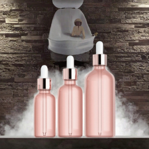ขวดแก้วหยดสีชมพูสำหรับน้ำมันใส่ผม/เซรั่ม ขนาด 5 มล. 10 มล. 15 มล. 30 มล. 50 มล. 100 มล. ทรงกระบอกสีอำพัน/โรสโกลด์ สำหรับใช้ส่วนตัว/ในรถยนต์ มีสินค้าพร้อมส่งจำนวนมาก - Product Image 3