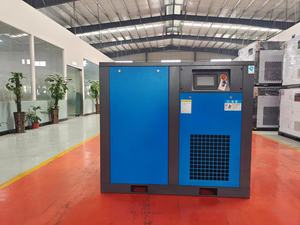 Винтовой компрессор Airking 30 л.с. (22 кВт), двухступенчатый, 8-10 бар, 380В, 50Гц, <span class=keywords><strong>3</strong></span> фазы, с воздушным охлаждением, с ПЛК, насос-двигатель - Product Image 2