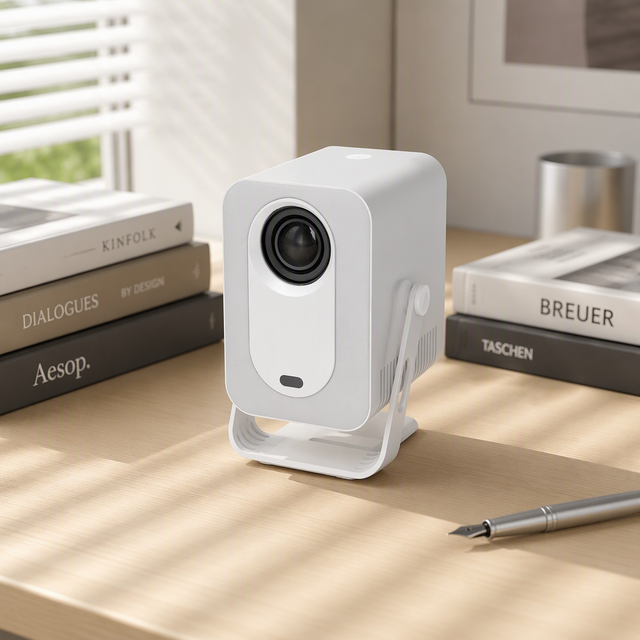 Outdoor Camping Smart Projector Android14 Rechargeable BT 5.0 Wireless Screen Mirroring Home Entertainment Project Equipment