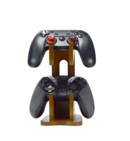 Support de charge vertical double pour manettes de jeu Samdi Classic en bois - Bois de noyer de haute qualité