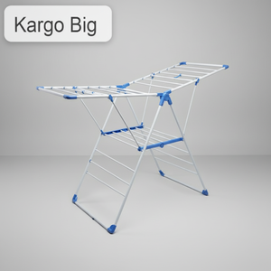 Tendedero de Ropa Plegable de Acero de un Solo Nivel para Ahorrar Espacio en el Balcón del Apartamento - Product Image 1