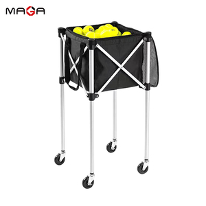 Keranjang bola tenis lipat, peralatan latihan tenis mobil penyimpan bola tenis - Product Image 1