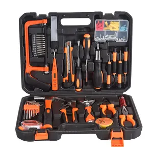 Household Tool Kit Adjustable Wrench Saw Screwdriver Box Small Hundred Sample Tools Hand Tools Set Hardware Toolbox
