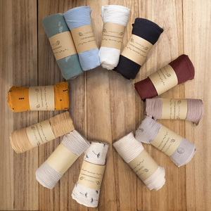 Conjunto de ropa de cama para bebé, manta impresa de color puro, 100% algodón, muselina - Product Image 3