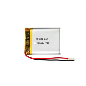 Batterie Lipo 803443 3.7V 1200mAh 4.44Wh LP803443 Batterie au lithium polymère rechargeable - Product Image 1