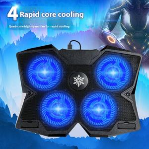 Base di Raffreddamento per Laptop S400 con Quattro Ventole Silenziose, Radiatore ad Aria, Supporto in Plastica per Gaming da 12-17 Pollici - Product Image 2